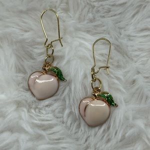 Handmade Peach Earrings